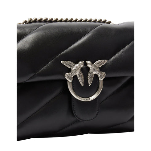 Pinko Borsa a tracolla Borsa Donna Classic Love Puff Nero argento P25 - PINKO 100038A0F2 - Z99O - UNI - Francavilla Moda